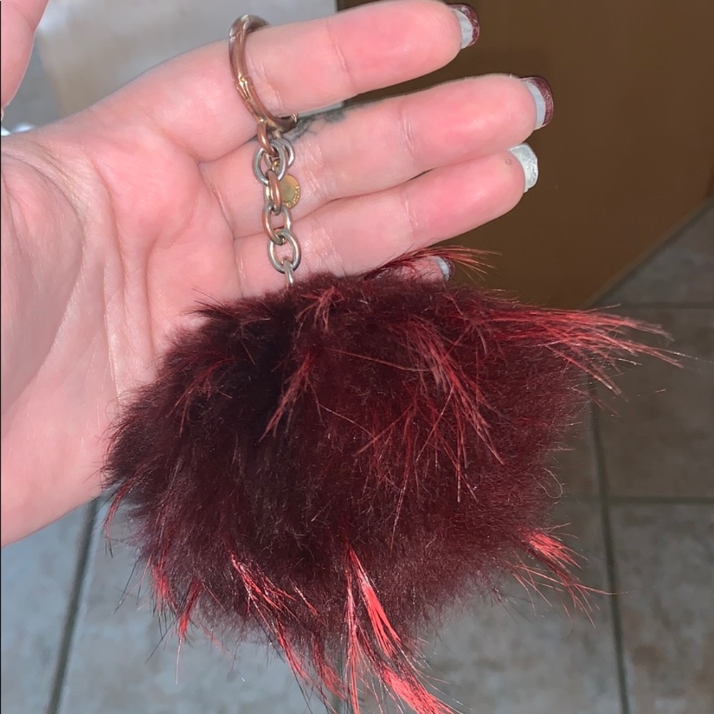Michael kors authentic fur keychain